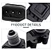 Yidcidu Car Fuel Tank Pressure Sensor, Heat-Resistant Anti-Aging Fuel Tank Pressure Sensor, OEM #16196060,16238399,12219388, Compatible with Chevy, Buick, GMC, Oldsmobile, Hummer, Pontiac (Black)