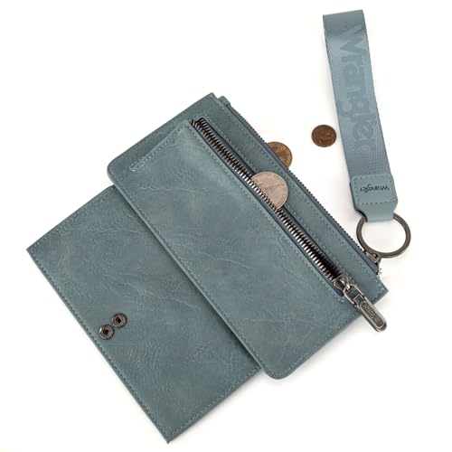 Image of Montana West X Wrangler Wristlet Wallet Large Clutch Women's Wallets Rfid Card Cases & Money Organizers with Coin Purse and Smooth Zipper