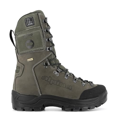 Alpina TRAPPER Men's Premium Mid Calf Boots - Full Leather Waterproof Hunting Shoes with Breathable Sympatex Membrane and Slip Resistant Sole Made in Europe2
