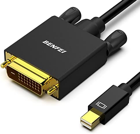 BENFEI Mini Displayport to DVI Cable, Mini DP to DVI 1.83M Cable Male to Male Gold-Plated Cord for MacBook, iMac(LG51) Surface Pro and Laptop