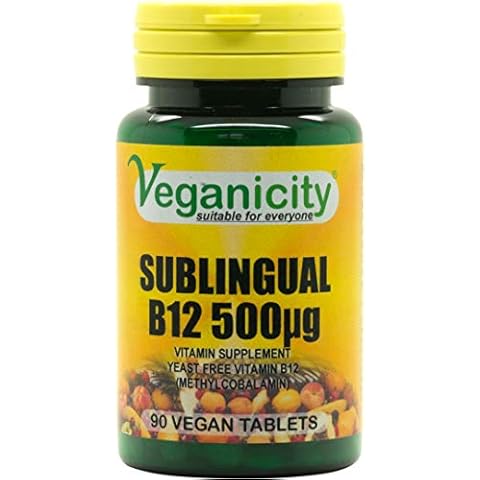 Veganicity B12 500µg Sublingual Tablets Cover