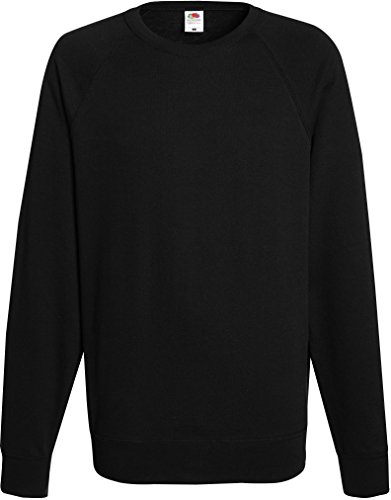 Fruit of the Loom - Sweatshirt 'Raglan Sweat' L,Black