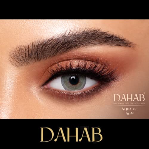 Image of Dahab Soft Contact Lenses - Dahab Daily Collection (1 Pair Pack, Aqua #20)