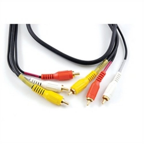 Luxtronic 12-ft. Composite Audio/Video Dubbing Cable - Nickel Plated