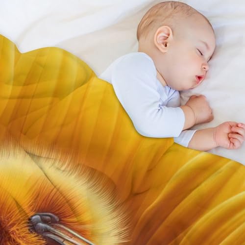 Couverture abeille lavable pour voyager et relaxer sur le canapé - 5