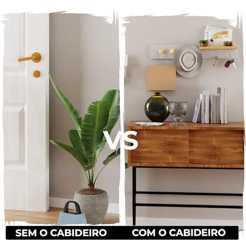 ArtMovelar - Porta-Chaves de Parede - Gancho de Parede, Organizadores de Parede com 2 Pinos, Decoraç