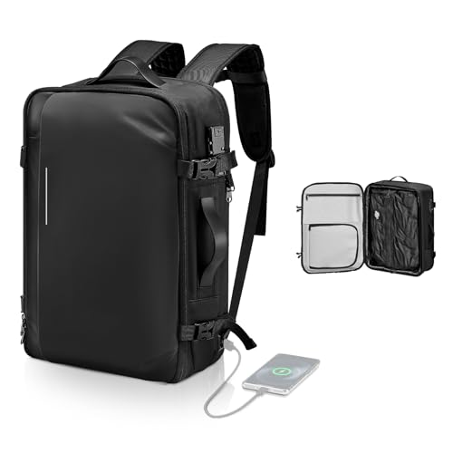 VEVOR 65L Expandable Vacuum Travel Backpack with TSA Lock