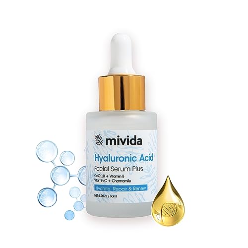 Mivida Hyaluronic Acid Serum For Face | Hydrating And Moisturizing Face Serum | 1 Fl Oz #TOP6