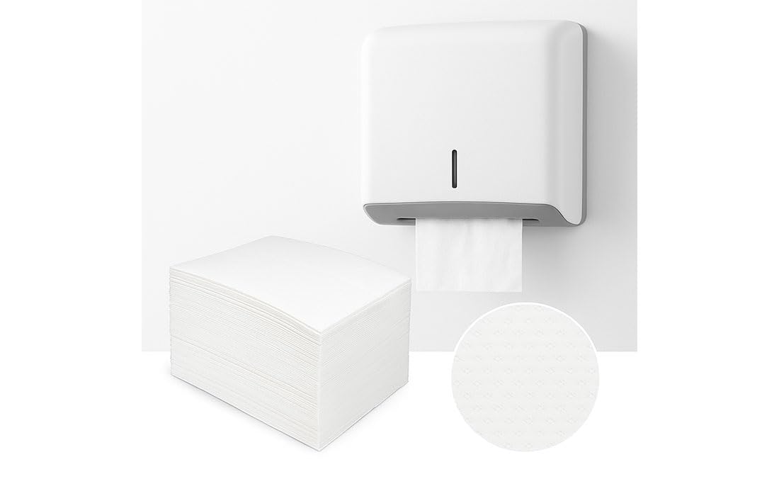 Papierhandtücher 4000 Blatt V-Falz/ZZ-Falz 24 × 21 cm – 2-lagig, hochweiß & hygienisch extra saugstark & reißfest – ideal für Gastronomie, Büro & Waschräume