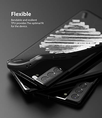 Image of Ringke Onyx Design for Galaxy S21 Plus Case Back Cover, [Extreme Tough] Rugged Flexible Protection Durable Anti-Slip TPU Heavy Impact Shock Absorbent for Galaxy S21 Plus 5G Back Cover Case - Paint