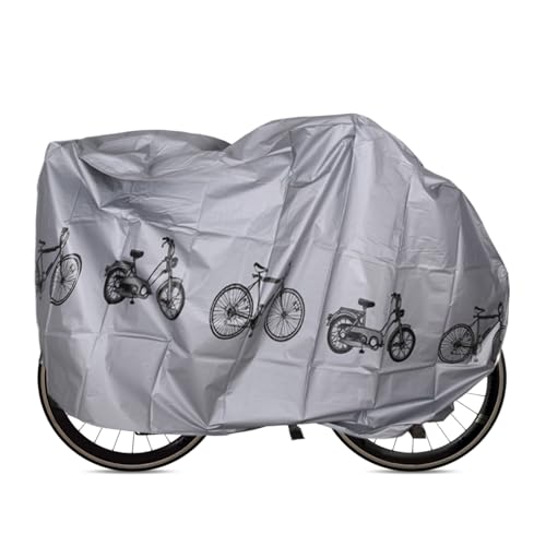 防水バイクタープ ? ポータブル、軽量折りたたみ式カバー | 雨、ほこり、日光からの耐候性 | 自転車、アウトドアアクティビティ、旅行、ガレージ、倉庫に最適 | 収納が簡単