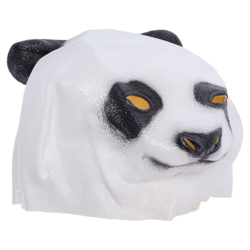 Máscara de panda de látex realista lavable para disfraces de Halloween 1