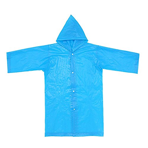 RNTOP Baby Rain Poncho with Hood Toddler Boy Girl Raincoat Water-Proof Rain Suit Children Rainwear (H4-Blue, One Size)