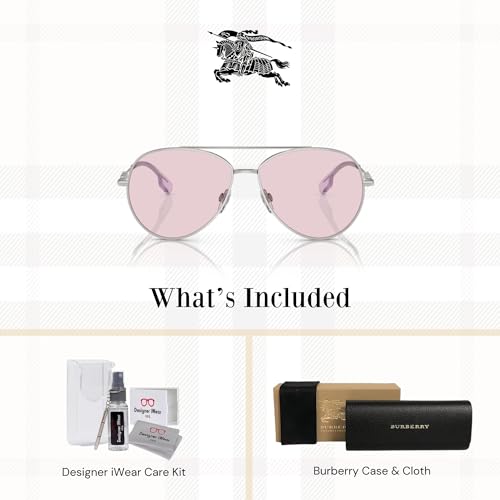 BURBERRY BE3147 Aviator Sunglasses for Women +BUNDLE with ACCESSORY EYEWEAR KIT2