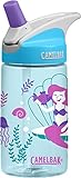 CamelBak Eddy 0.4-Liter Kids Water Bottle CamelBak Kids Big Bite Valve - Spill Proof Water Bottle For Kids - BPA-Free Water Bottle – 12 Ounces, Magical Mermaids, Bottle Only