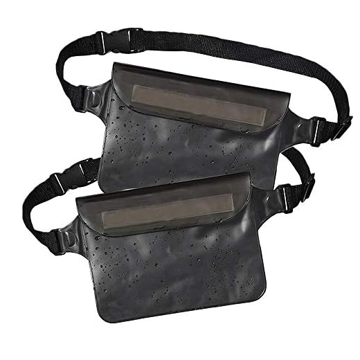 Waterproof Fanny Pack (Set of 2), Waterproof Phone Pouch Waist Bag, Dry Bag Waist Pack for Travel & Cruise Essentials, Waterproof Beach Bag, Waterproof Passport Holder, Swimming Pool Bag & Money Belt