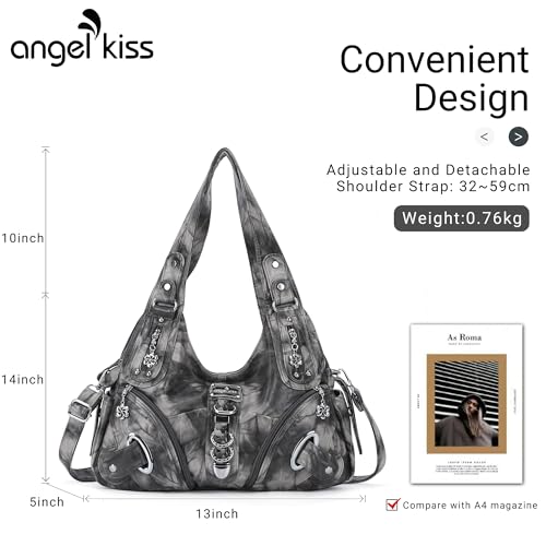 Image of Angelkiss Hobo Purses and handbags for Women Satchel Handbag Women Purses Large Daily Shoulder Bags