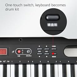 YAOHY Piano Numérique Portable, Ensemble De Clavier Piano Électrique D’accompagnement De Pratique Musicale pour Enfants(Full Set_B) - Les Beatles, Paul McCartney, John Lennon, RIngo Starr, George Harrison YAOHY Piano Numérique Portable, Ensemble De Clavier Piano Électrique D'accompagnement De Pratique Musicale pour Enfants(Full Set_B) – Image 3