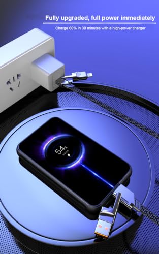 Image of Mizi Type-C Cable, 4-in-1 Type-C Cable (3.3ft), 100W Type C Charger Cable, Type-C Fast Charging for MacBook, iPad, iPhone, Samsung - Black