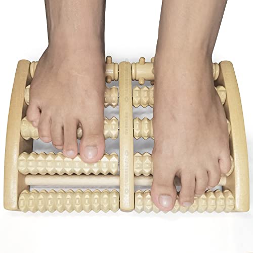 Gertybvg Foot Roller Massage, Foot Roller For Plantar Fasciitis And Neuropathy Relief,Foot Massager Rollers For Foot Arch Pain And Deep Tissue Massage,Wood,Dual Foot Massager Tool #TOP1