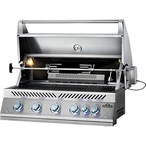 Napoleon Built-In 700 Series 38-inch Natural Gas Grill Head with Infrared Rear Burner - BIG38RBNSS-1-5 Main Burners, Infrared Rear Burner, Stainless Steel, Included Rotisserie Kit Napoleon Built In 700 Series 38 inch Natural Gas Grill Head with Infrared Rear Burner BIG38RBNSS 1 5 Main Burners Infrared Rear Burner Stainless Steel Included Rotisserie Kit