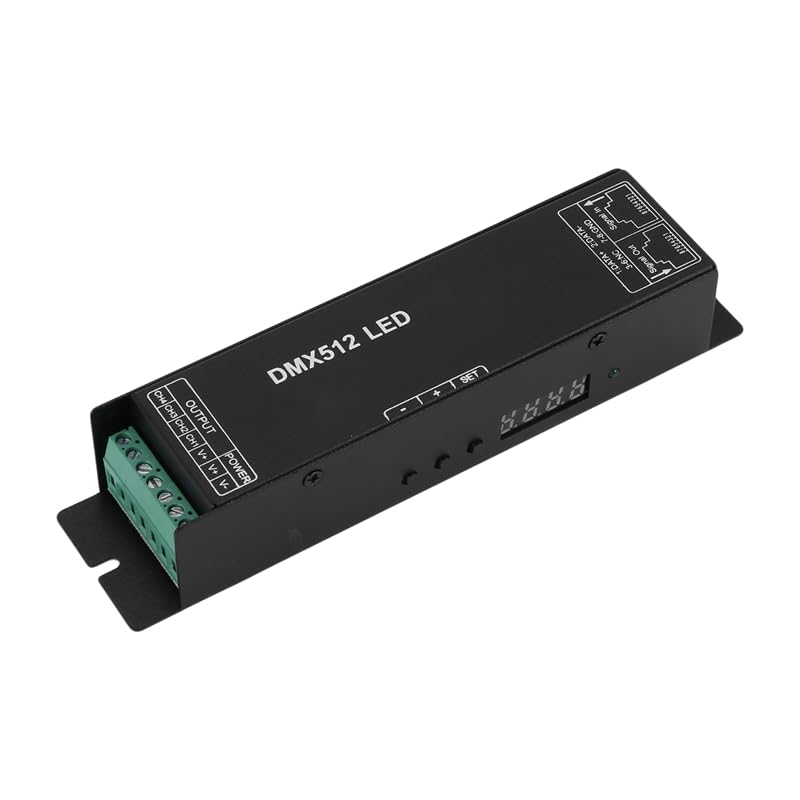 512 cyfrowy wyświetlacz dekoder ściemniania sterownik Dmx512 kontroler nadaje się do taśm świetlnych LED DC12-24V 20A