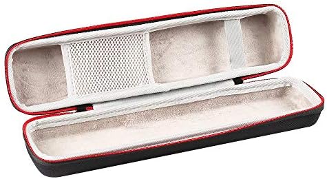 Hard Protective Case for Suitable for Many Models Hair Straightener With Mesh Pocket (Black)