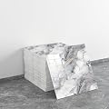LVSHI 20pcs Marble Peel and Stick Waterproof PVC Shower Wall Panels Bathroom Backsplash Tile Stick on Wall for Bedoom, Kitchen 11.8"x11.8" (Gray and White with Gold,19.4 Sq.Ft.)