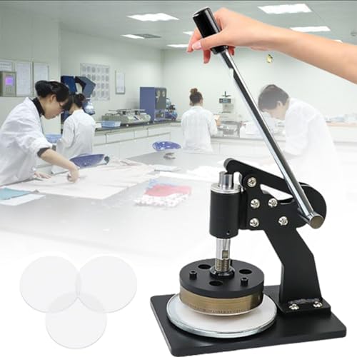 Taglierina per campioni di tessuti e tessuti, design rotondo con area di taglio regolabile e spessore di 0-10 mm per campionamento di pelle e piatti di carta