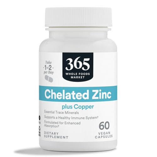 365 by Whole Foods Market Chelated Zinc 60 CT