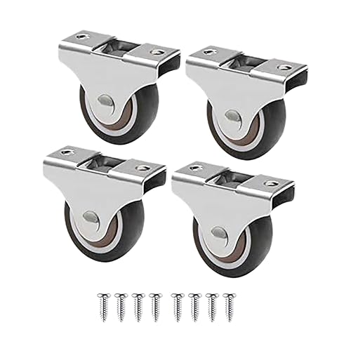Petite roulette pour meuble fixe 25mm lot de 4 pour aménagement intérieur