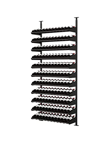 Soporte para botellas Ultra Wine Racks negro mate 121 botellas
