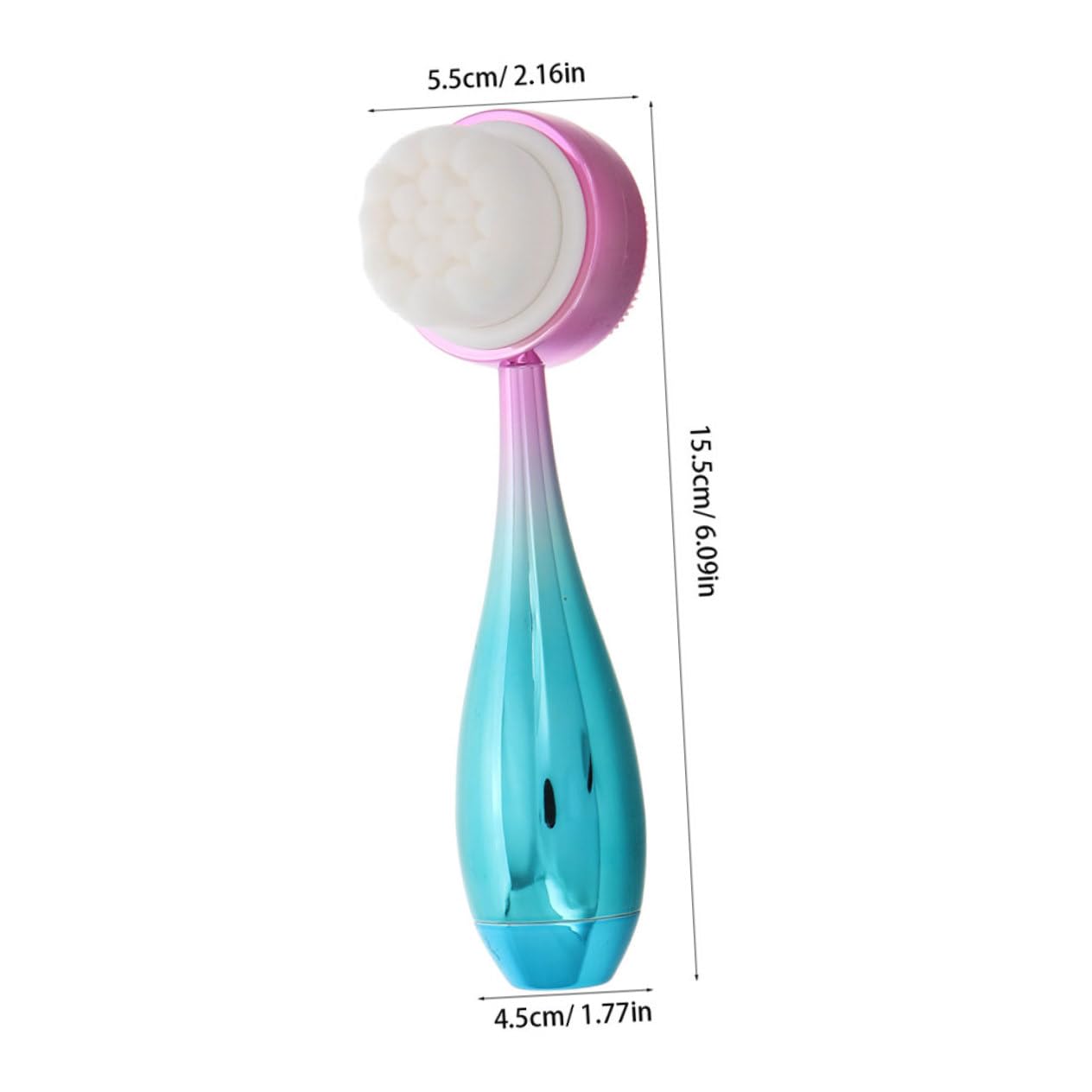 FOMIYES Dual-Sided Face Cleansing Brush Silicone Face Scrubber Set Skincare Tools