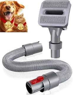 TPDL Dog Pet Grooming Brush & Extension Vacuum Hose Compatible with Dyson V11 V10 V8 V7 Vacuum Cleaner with Quick Release Converter Adapter Groom Tool