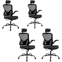 Ergonomic Office Desk Chair 4Pack- Mesh Home Office Desk Chairs with Lumbar Support & 3D Adjustable Armrests,Executive Rolling Chair4Pack Office Chair