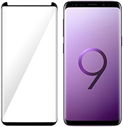 Luminira Compatible [2 - Pack] Samsung Galaxy S9 Tempered Glass Screen Protector,[9H Hardness][Anti-Scratch] [Anti-Fingerprint][3D Curved][Ultra Clear] Screen Protector for Galaxy S9(Black)
