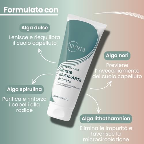 Miniatura 4 de Gel Exfoliante Delicado Para Cabello Ondulado, Rizado, Súper Rizado, Afro Curl Balance, Tratamiento Purificante Y Desintoxicante By Divina Blk 250ml