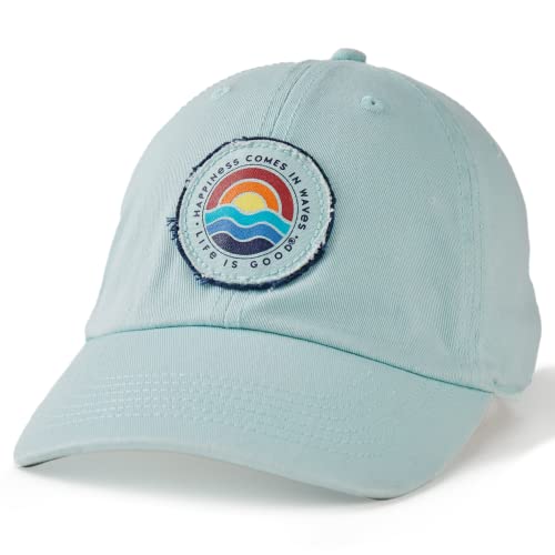 Life is Good Tattered Chill Cap Beach Blue One Size