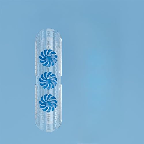 直接風を防ぐセントラルエアコンフロントガラス エアコンファン 天井取付ファン 風分散 シーリングファン 循環送風 風除け 簡単取り付け 冷房通用 直撃風緩和 空調効率アップ ターオフィス、工場、レストラン用 (それは黒です)