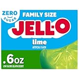 Jell-o Jalea americana de gelatina con sabor a lima sin azúcar más grande de 17 g