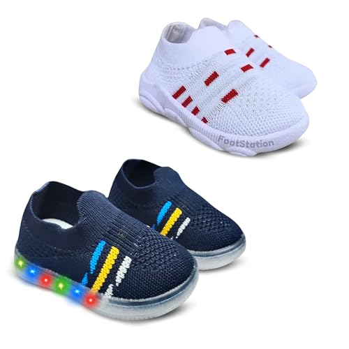 Image of Kids Trending Slip-On Shoes Combo, Pack of 2 (Light Shoe + Musical Shoe)