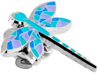 PinMart Colorful Dragonfly Enamel Lapel Pin