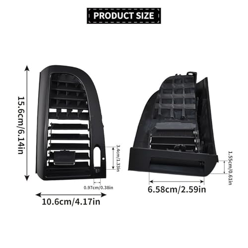 Rejillas aire acondicionado Benz Vito W636 W639 para restaurar el flujo de ventilación delantera 4