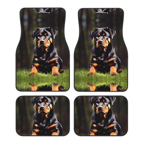 Tapis de sol de voiture Rottweiler robuste pour auto SUV camion