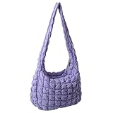 ITRHJTGP Bolso Acolchado Mujer Bolsos de mano for mujer, gran capacidad, con diseño enrejado, acolchados, elegantes, for vacaciones fin semana(Color4)