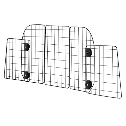 VEVOR Barrière de Voiture pour Chien Réglable 97,2-156,5 cm, Grille Pare-Chien en Treillis Métallique Robuste pour Siège Arrière, Universel pour Animaux de Compagnie, SUV, Berline, Camions, Véhicules – vue 9