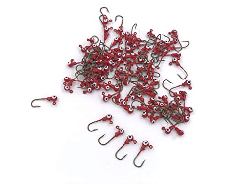 50 PCs Jigheads for Fishing 1/32 1/16 1/8 oz Fishing Hooks Crappie Bass
