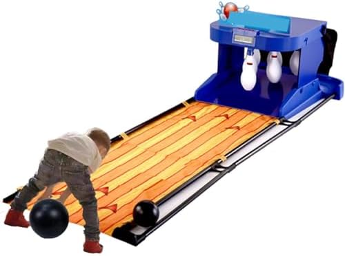 Juego de bolera interior para el hogar, consola deportiva de bolos plegable, divertido juego de bolos familiar para niños y adultos, perfecto para