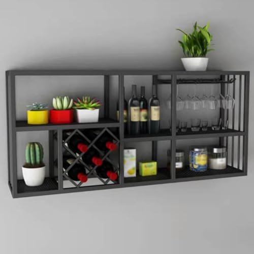 Casier à vin étagère de support mural pour optimiser les petits espaces