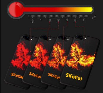 NEW! Heat Sensor Samsung Galaxy S6, S7 Case, Changes Color as the Phone Heats Up. Cool Art